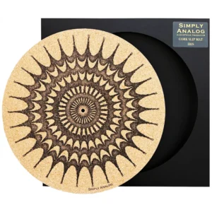Simply Analog Corc Slip Mat (Iris) - Mata Gramofonowa z Korka (z Nadrukiem)