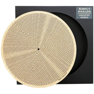 Simply Analog Corc Slip Mat (Tricircle) - Mata Gramofonowa z Korka (z Nadrukiem)