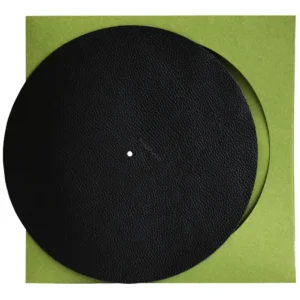 Simply Analog Leather Mat (Premium Quality) - Skórzana Mata Gramofonowa (Czarny) 