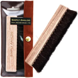 Simply Analog Vinyl Record Brush - Szczotka do Płyt Winylowych (Naturalne Drewno)